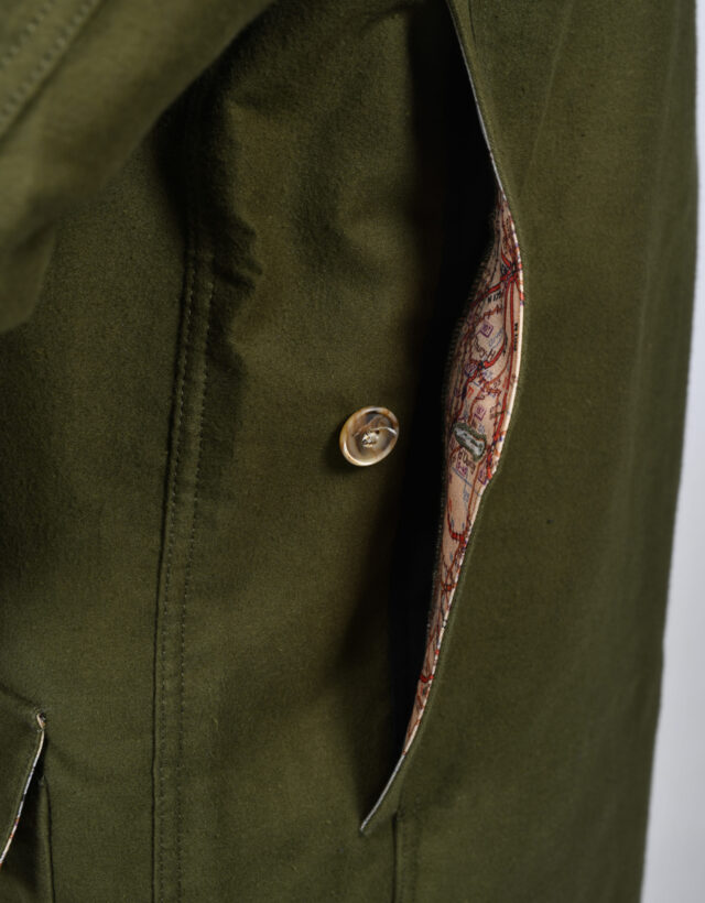 Kiplay Vintage - Veste de chasse moleskine grattée Bio