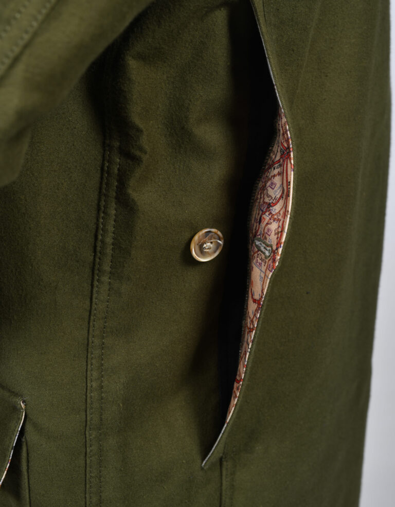 Kiplay Vintage - Veste de chasse moleskine grattée Bio