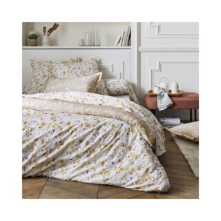 drap housse tradilinge bel amour jaune 140x200 bonnet 30cm 1 dispo