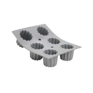 de Buyer - Elastomoule DE BUYER à 6 cannelés Bordelais moule en silicone