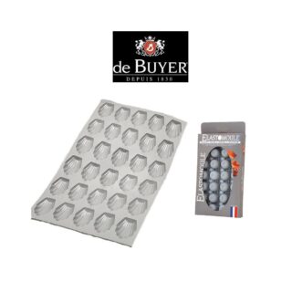 Elastomoule à 30 madeleines De Buyer silicone par la marque de Buyer de Buyer - Elastomoule à 30 madeleines De Buyer silicone