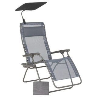 LAFUMA Mobilier - Ensemble fauteuil relax LAFUMA MOBILIER et accessoires Zen Edition Textplast silex