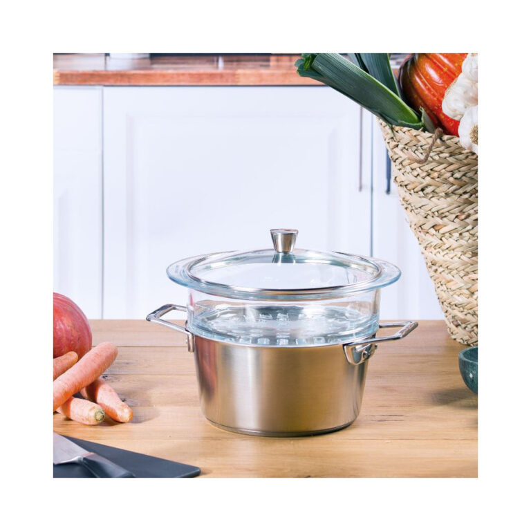 CRISTEL - Ensemble vapeur CRISTEL 1826 inox et verre - 2 tailles
