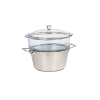 Ensemble vapeur CRISTEL 1826 inox et verre – 2 tailles par la marque CRISTEL CRISTEL - Ensemble vapeur CRISTEL 1826 inox et verre – 2 tailles