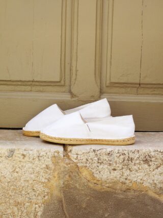 JULES & JENN - Espadrilles toile coton blanc