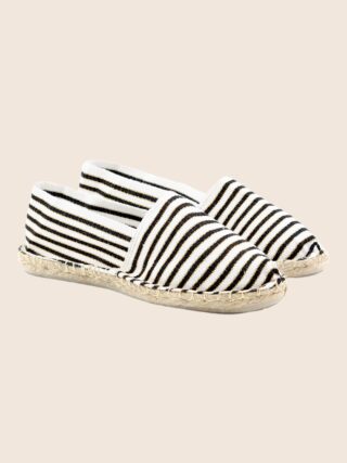 JULES & JENN - Espadrilles toile coton noir doré