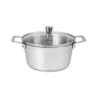 Faitout CRISTEL 1826 inox couvercle verre – 4 tailles par la marque CRISTEL CRISTEL - Faitout CRISTEL 1826 inox couvercle verre – 4 tailles