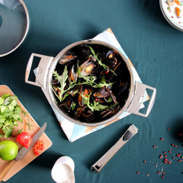 CRISTEL - Faitout cocotte CRISTEL Casteline en inox - 3 tailles