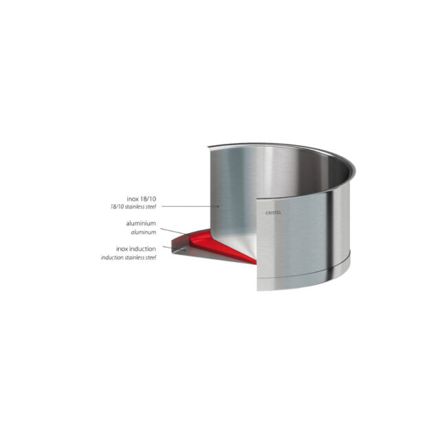 CRISTEL - Faitout Cristel Strate en inox amovible - 2 tailles