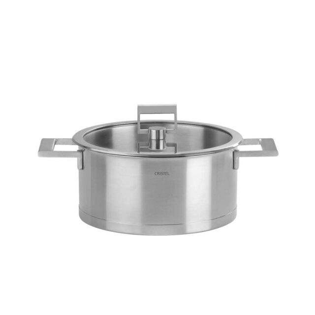 CRISTEL - Faitout Cristel Strate en inox avec couvercle induction - 5 tailles