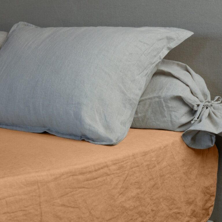 Embrin - Drap Housse en Lin - Miel