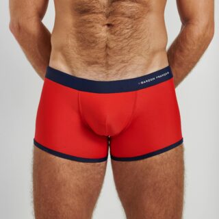 Garçon Français - Boxer de bain rouge  broderie