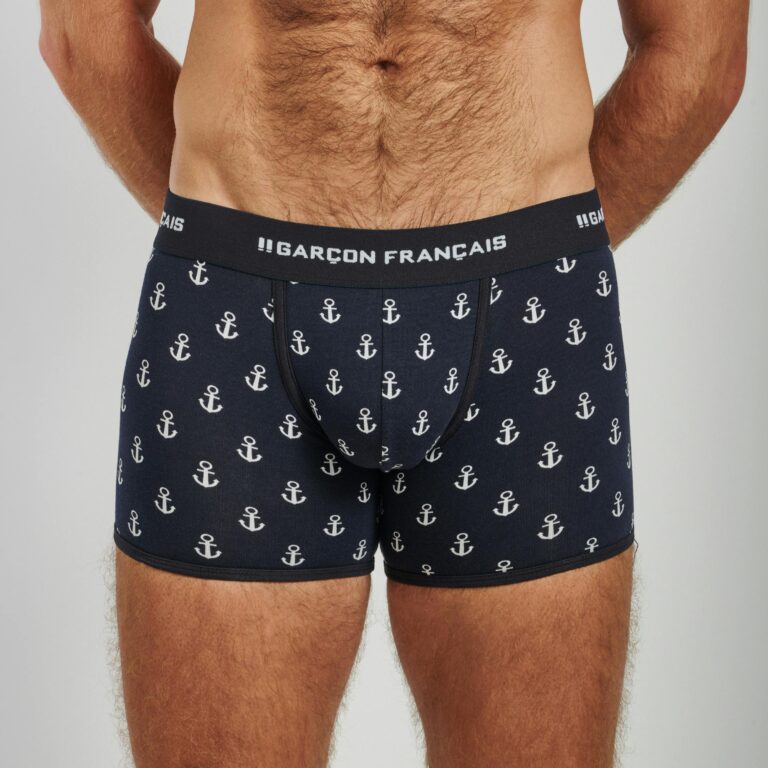 Garçon Français - Boxer classique classique ancres