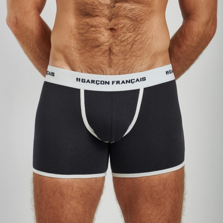Garçon Français - Boxer classique bleu marine