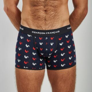 Garçon Français - Boxer classique coqs tricolores