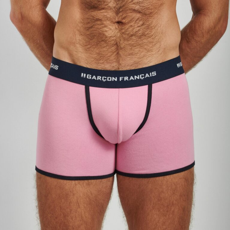Garçon Français - Boxer classique rose