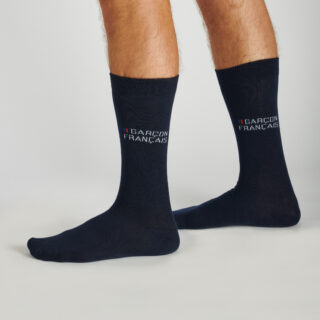 Chaussettes bleu marine par la marque Garçon Français Garçon Français - Chaussettes bleu marine