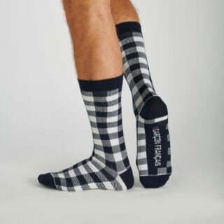 Garçon Français - Chaussettes Bûcheron blanc
