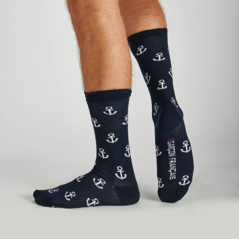 garcon francais chaussettes mariniere 1170 64afbe4494952 Garçon Français - Chaussettes ancres