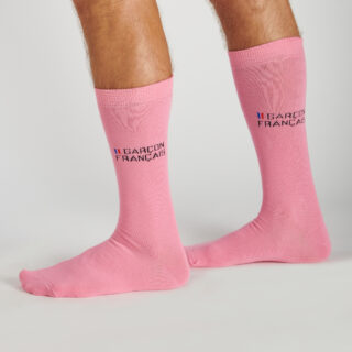 Chaussettes rose par la marque Garçon Français Garçon Français - Chaussettes rose