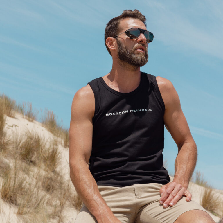 Garçon Français - Débardeur noir - Logo