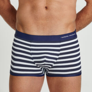 Boxer de bain Marinière – broderie par la marque Garçon Français Garçon Français - Boxer de bain Marinière – broderie
