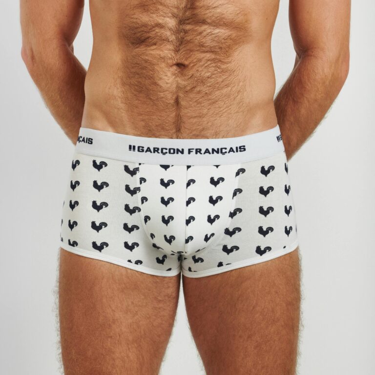 Garçon Français - Boxer court coqs gaulois