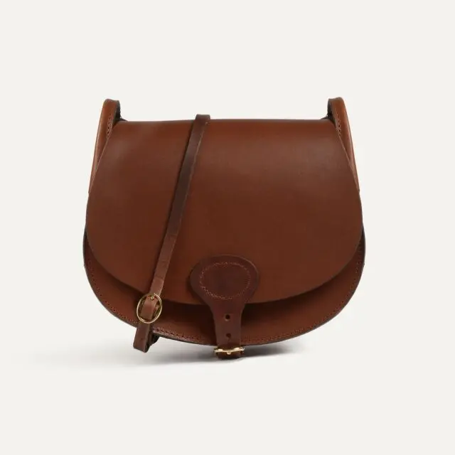 Bleu de Chauffe - Gibecière Diane L – Brun ambré