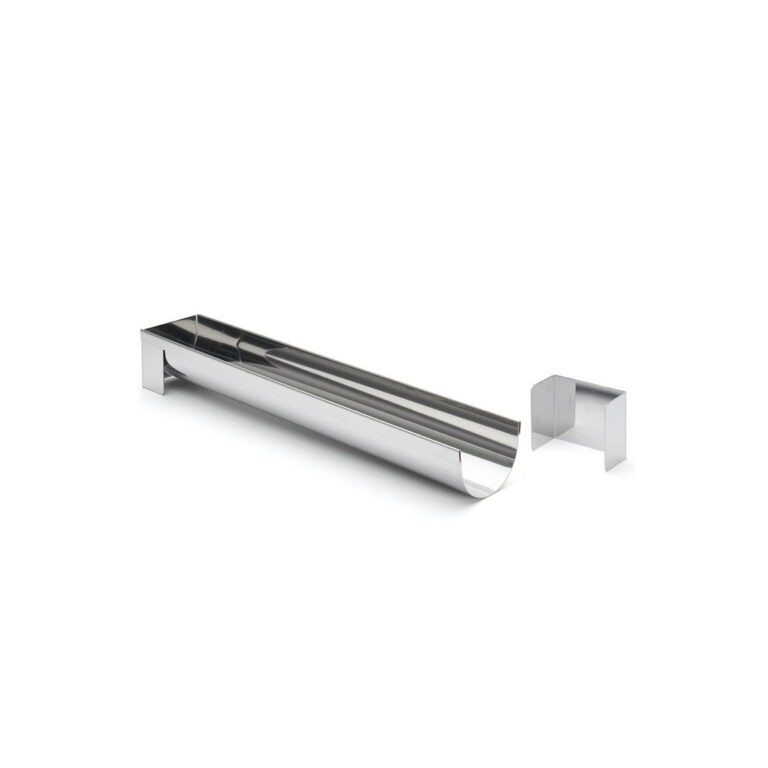 DE BUYER - Gouttière à bûche ronde DE BUYER en inox - 3 tailles