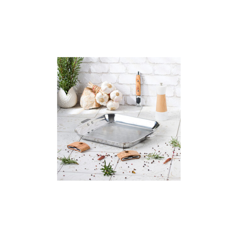 CRISTEL - Gril carré Cristel Casteline amovible en inox - 30x30cm