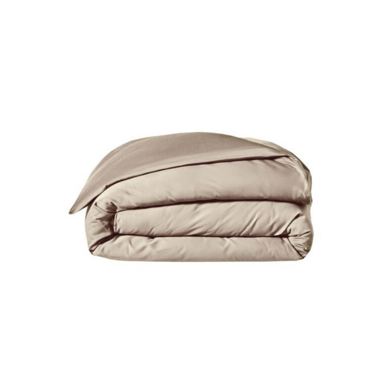 BLANC DES VOSGES - Housse de couette Uni BLANC DES VOSGES Satin 280x240cm Chanvre