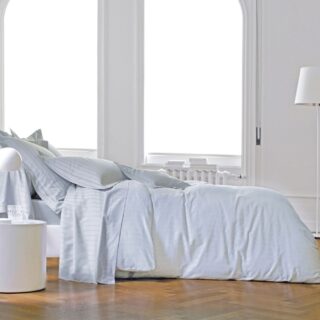 Blanc des Vosges - Parure de lit Divine Metal Blanc des vosges