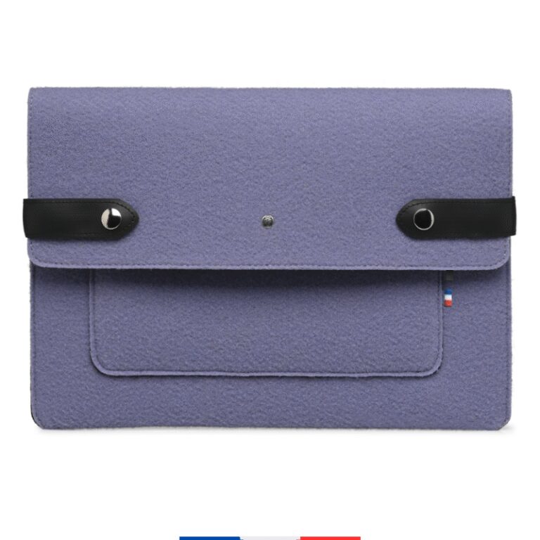 Saint-Lazare - Pochette ordinateur Made in France - Violet clair