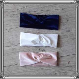 Bandeau twist en velours extensible chaud et doux 10 couleurs par la marque La Fabrique À DeDeuh La Fabrique À DeDeuh - Bandeau twist en velours extensible chaud et doux 10 couleurs