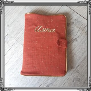 La Fabrique À DeDeuh - Protège carnet de santé personnalisé en tissu gaze de coton avec Prénom et/ou Date de naissance
