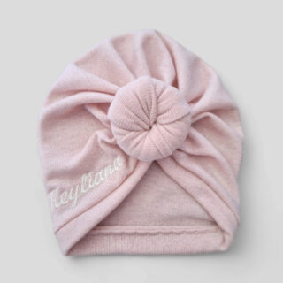 Turban bonnet neoud, buns ou simple personnalisable avec prénom brodé en tissu maille extensible chaud 8 couleurss par la marque La Fabrique À DeDeuh La Fabrique À DeDeuh - Turban bonnet neoud, buns ou simple personnalisable avec prénom brodé en tissu maille extensible chaud 8 couleurss