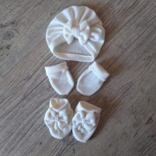 La Fabrique À DeDeuh - Ensemble Turban nœud + moufle + chausson assortis. tissus chaud ou fin au choix