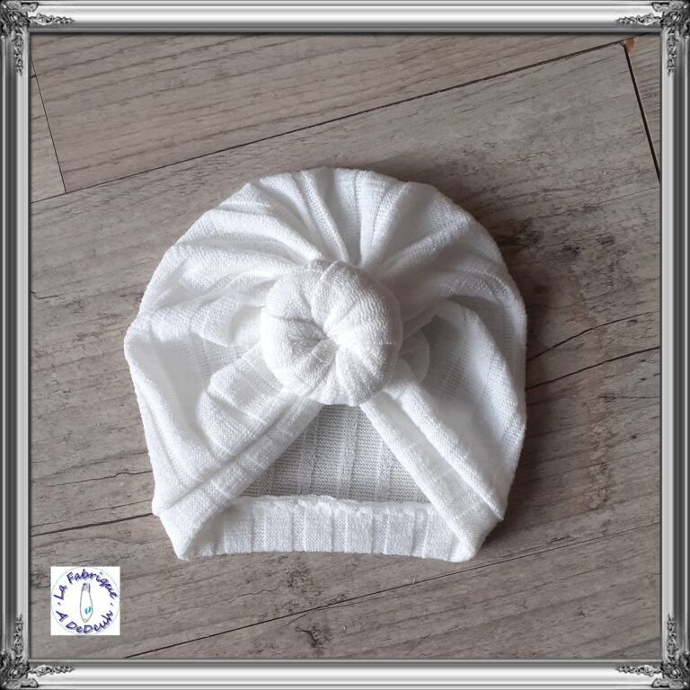 La Fabrique A DeDeuh - Turban bonnet buns chaud en tissus maille extensible 8 couleurs