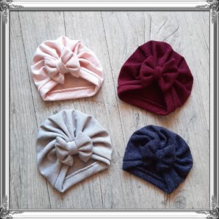 Turban bonnet nœud chaud en tissu maille extensible 8 couleurs par la marque La Fabrique À DeDeuh La Fabrique À DeDeuh - Turban bonnet nœud chaud en tissu maille extensible 8 couleurs