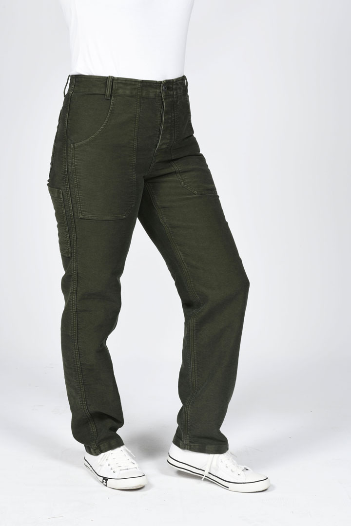 leonard kaki face Kiplay Vintage - Pantalon moleskine "Léonard"