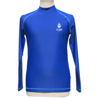 F2M - Lycra anti-uv homme UPF50+ bleu  différents motifs