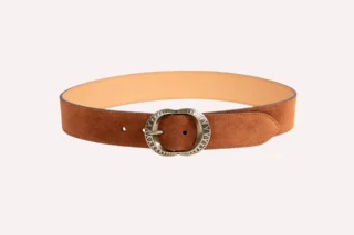 Daguet - Ceinture Amanda  Velours marron