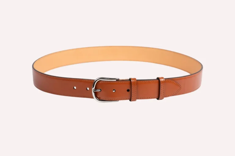 Daguet - Ceinture Armand - Cuir lisse camel