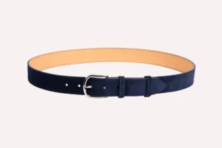 Daguet - Ceinture Armand – Velours bleu nuit