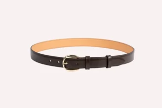 Daguet - Ceinture Astrid  Cuir lisse marron