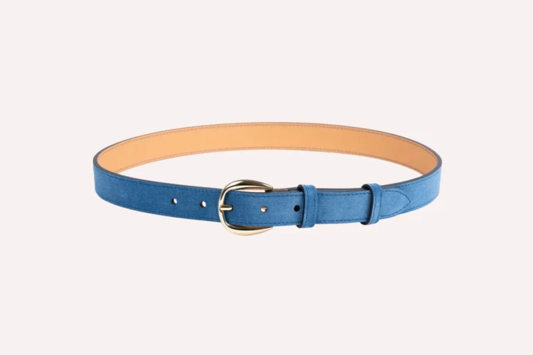 Daguet - Ceinture Astrid - Velours bleu clair