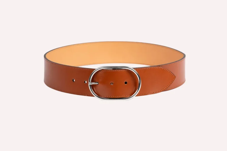 Daguet - Ceinture Axelle - Cuir lisse camel