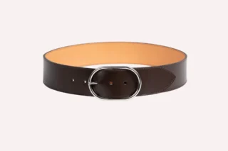 Daguet - Ceinture Axelle – Cuir lisse marron