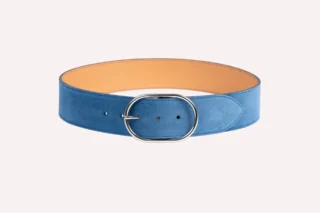 Daguet - Ceinture Axelle  Velours bleu clair