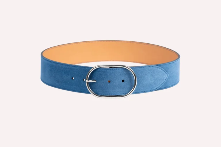 Daguet - Ceinture Axelle - Velours bleu clair